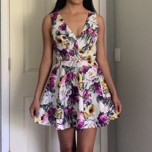 Floral mini dress